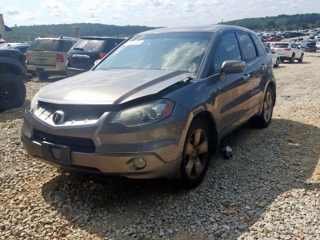 5J8TB18287A021803 - 2007 ACURA RDX GRAY photo 2