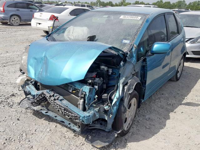 JHMGE8G37CC031746 - 2012 HONDA FIT TEAL photo 2