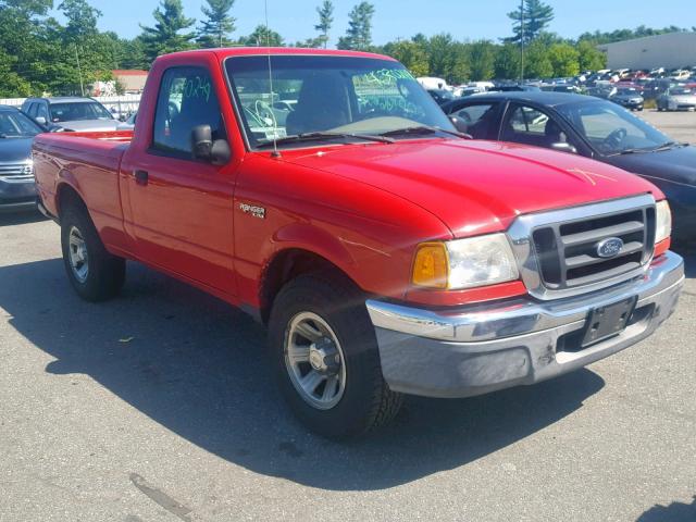 1FTYR10U24TA08073 - 2004 FORD RANGER RED photo 1