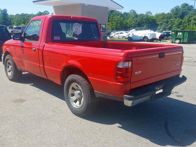 1FTYR10U24TA08073 - 2004 FORD RANGER RED photo 3