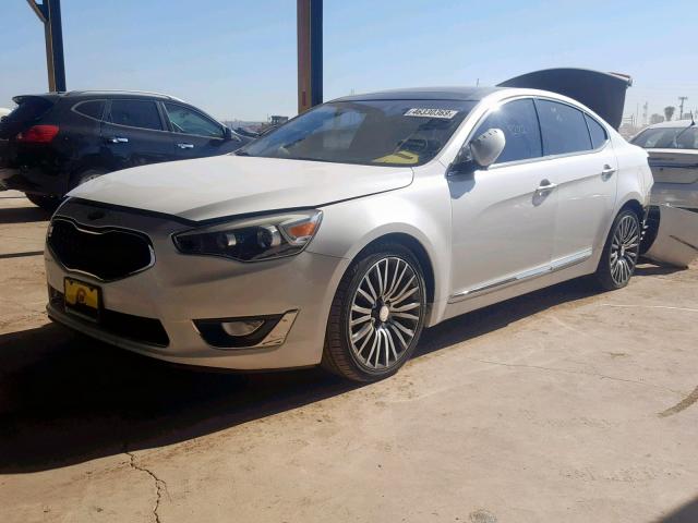 KNALN4D74E5126480 - 2014 KIA CADENZA PR WHITE photo 2