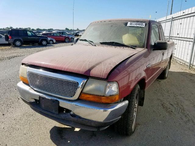 1FTYR14V4XPB40400 - 1999 FORD RANGER SUP RED photo 2