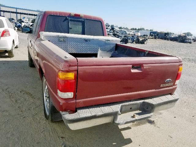 1FTYR14V4XPB40400 - 1999 FORD RANGER SUP RED photo 3