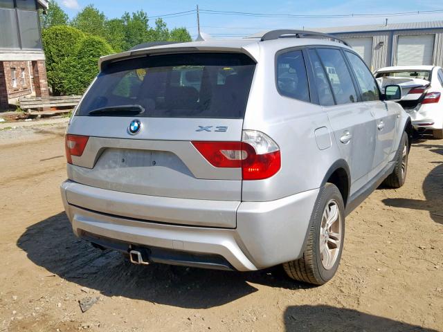 WBXPA93436WG92328 - 2006 BMW X3 3.0I GRAY photo 4