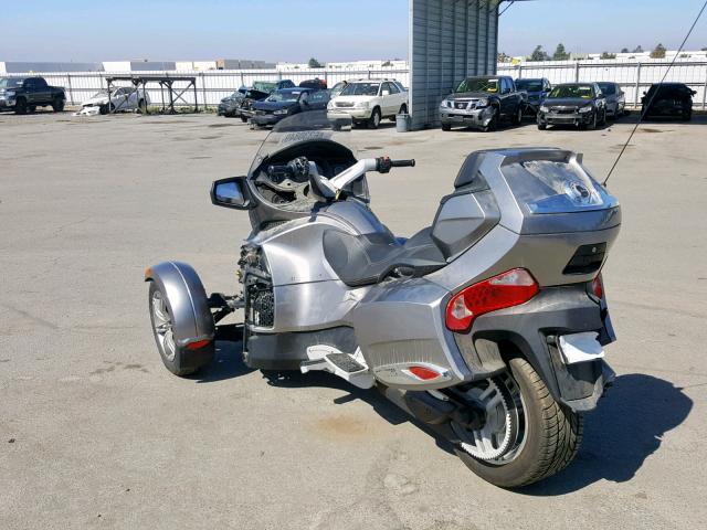 2BXJBWC13CV000548 - 2012 CAN-AM SPYDER ROA GRAY photo 3