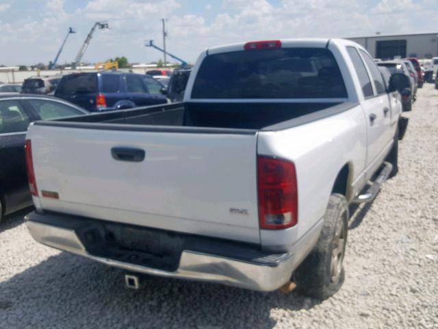 1D7HA18NX5S327951 - 2005 DODGE RAM 1500 S WHITE photo 4