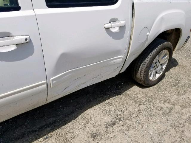 2GTEC13J781227838 - 2008 GMC SIERRA C15 WHITE photo 9