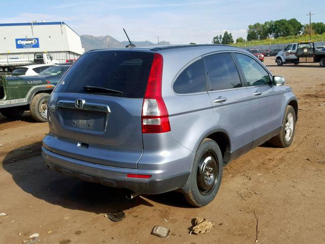 5J6RE3H78BL005745 - 2011 HONDA CR-V EXL BLUE photo 4