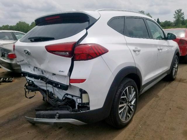 KM8J3CAL4KU900526 - 2019 HYUNDAI TUCSON LIM WHITE photo 4