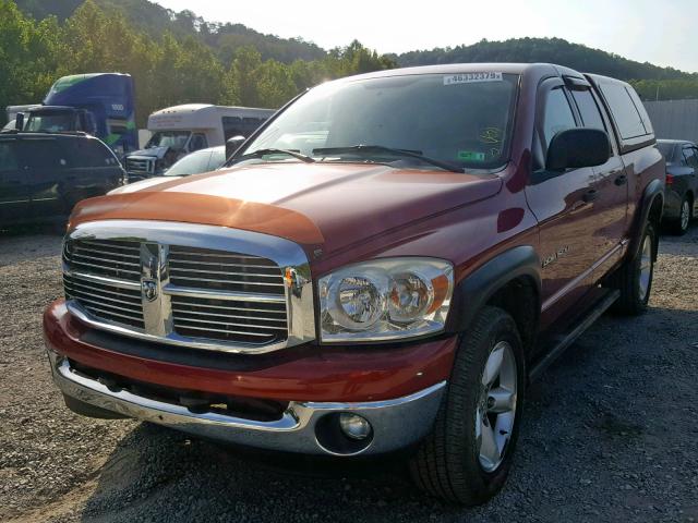 1D7HU18207S231617 - 2007 DODGE RAM 1500 S MAROON photo 2