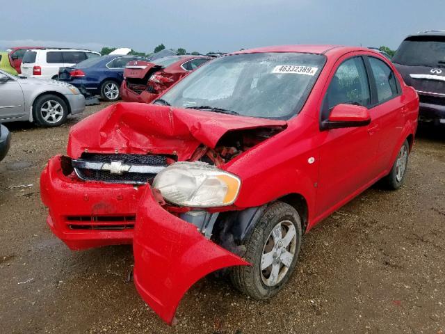 KL1TD56688B120355 - 2008 CHEVROLET AVEO BASE Qırmızı foto 2