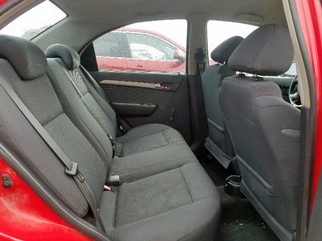KL1TD56688B120355 - 2008 CHEVROLET AVEO BASE Qırmızı foto 6