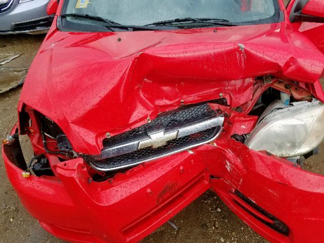 KL1TD56688B120355 - 2008 CHEVROLET AVEO BASE Qırmızı foto 7