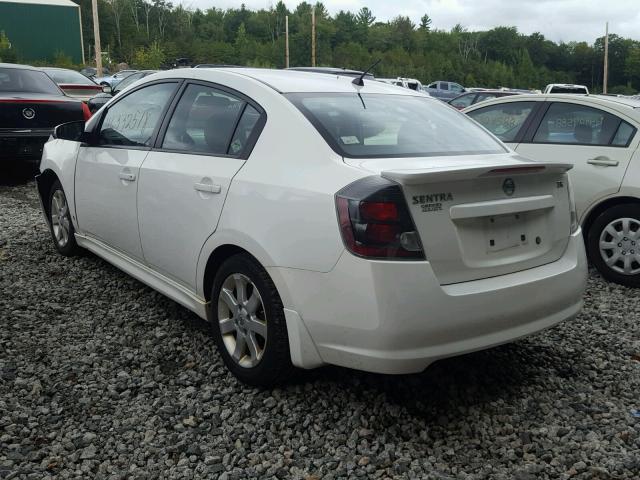 3N1AB6AP7BL635769 - 2011 NISSAN SENTRA 2.0 WHITE photo 3