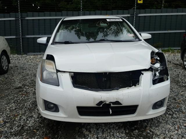 3N1AB6AP7BL635769 - 2011 NISSAN SENTRA 2.0 WHITE photo 9