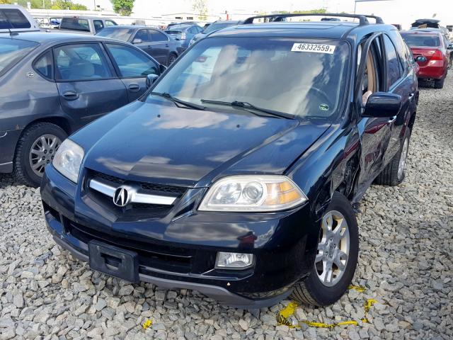 2HNYD18625H546902 - 2005 ACURA MDX TOURIN BLACK photo 2