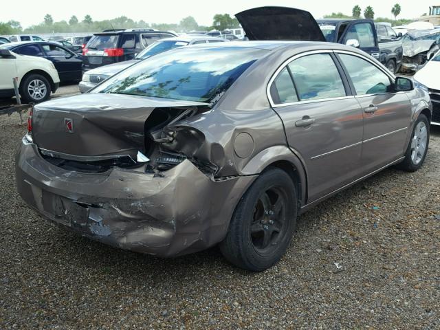 1G8ZS57N57F178004 - 2007 SATURN AURA XE BROWN photo 4