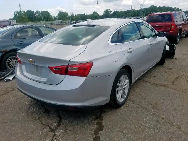 1G1ZD5ST2JF278146 - 2018 CHEVROLET MALIBU LT SILVER photo 4