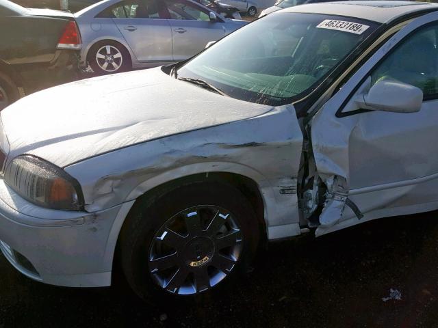 1LNHM87A05Y651864 - 2005 LINCOLN LS WHITE photo 9