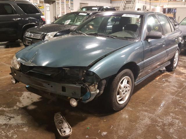 1G2NE52TXWC755048 - 1998 PONTIAC GRAND AM S TEAL photo 2
