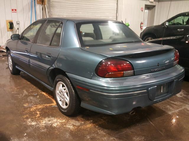 1G2NE52TXWC755048 - 1998 PONTIAC GRAND AM S TEAL photo 3