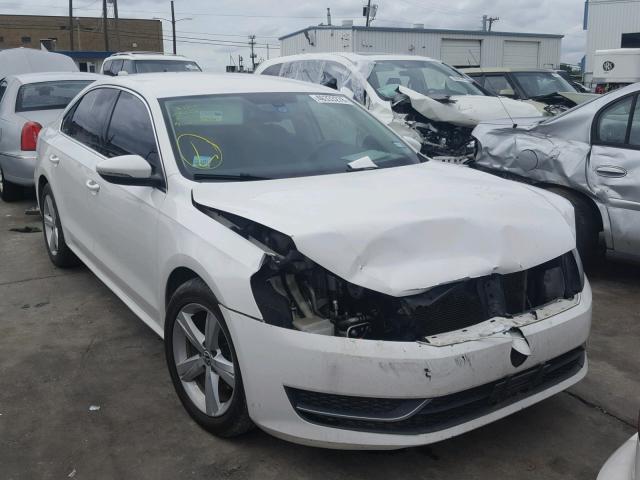 1VWBP7A38CC024150 - 2012 VOLKSWAGEN PASSAT SE WHITE photo 1