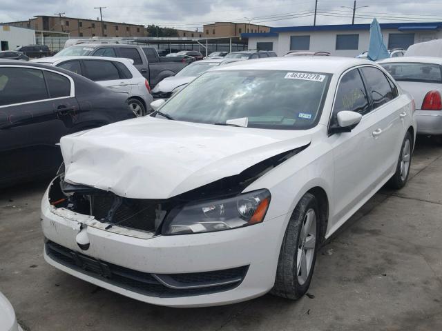 1VWBP7A38CC024150 - 2012 VOLKSWAGEN PASSAT SE WHITE photo 2