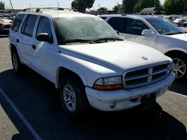 1D4HR48N83F567559 - 2003 DODGE DURANGO SL WHITE photo 1