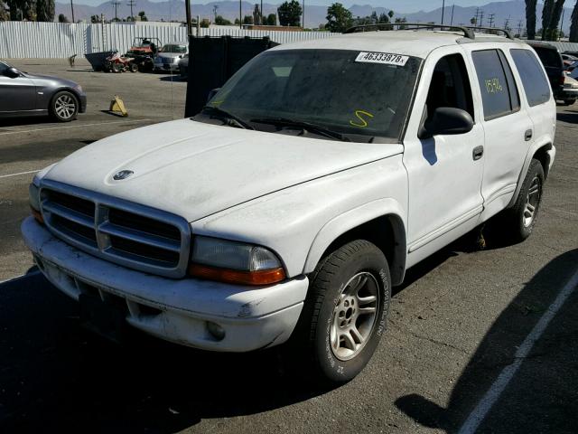 1D4HR48N83F567559 - 2003 DODGE DURANGO SL WHITE photo 2