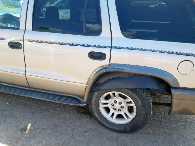 1B4HR38NX2F153749 - 2002 DODGE DURANGO SP SILVER photo 9