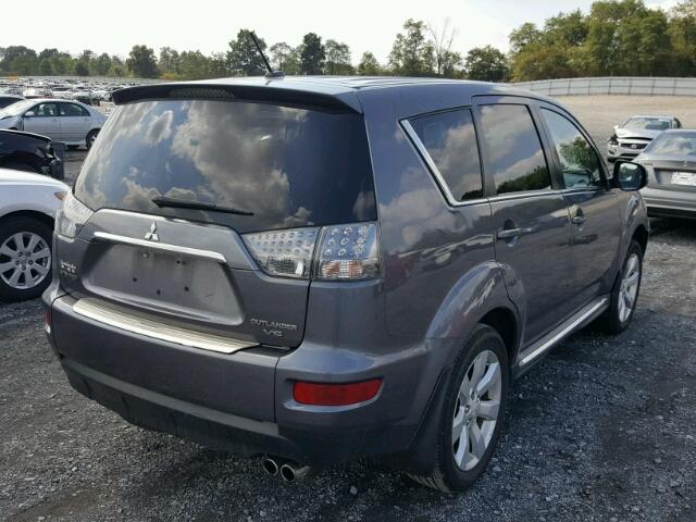 JA4JT5AX7AZ002324 - 2010 MITSUBISHI OUTLANDER GRAY photo 4