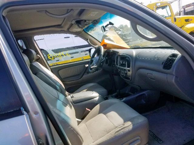 5TDBT48AX1S013499 - 2001 TOYOTA SEQUOIA LI SILVER photo 5