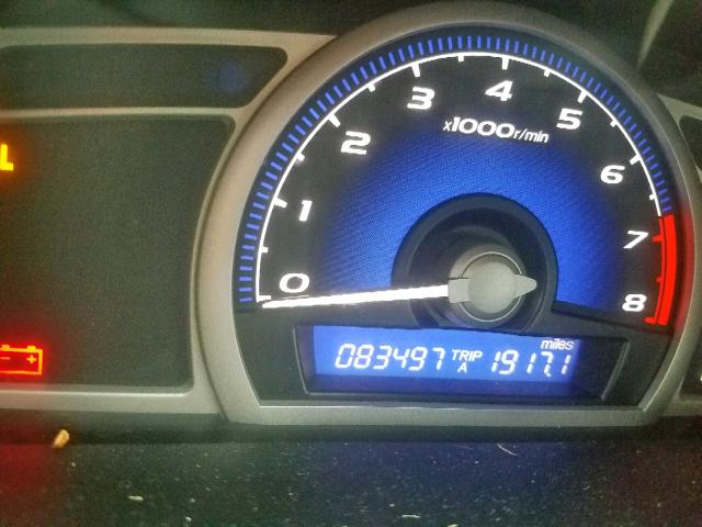 2HGFG12978H574448 - 2008 HONDA CIVIC EXL 灰色 照片 8