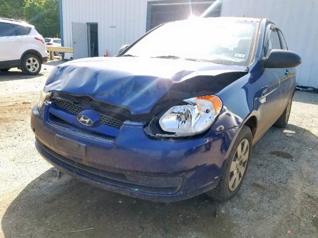 KMHCM36C88U084749 - 2008 HYUNDAI ACCENT GS BLUE photo 2