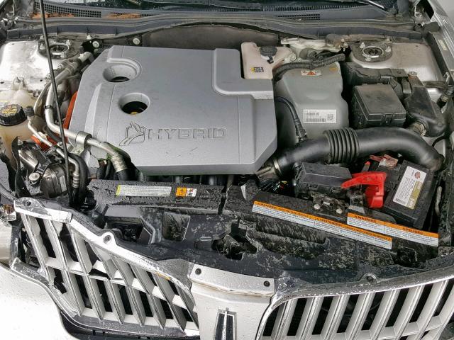 3LNDL2L35CR836428 - 2012 LINCOLN MKZ HYBRID SILVER photo 7