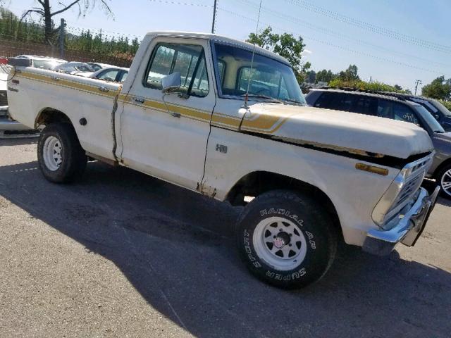 F11VRX61152 - 1975 FORD F-100 WHITE photo 1