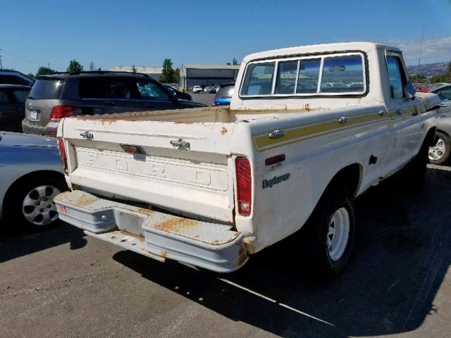 F11VRX61152 - 1975 FORD F-100 WHITE photo 4