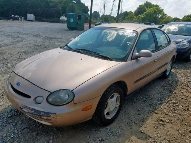 1FALP52UXVA300738 - 1997 FORD TAURUS GL BROWN photo 2