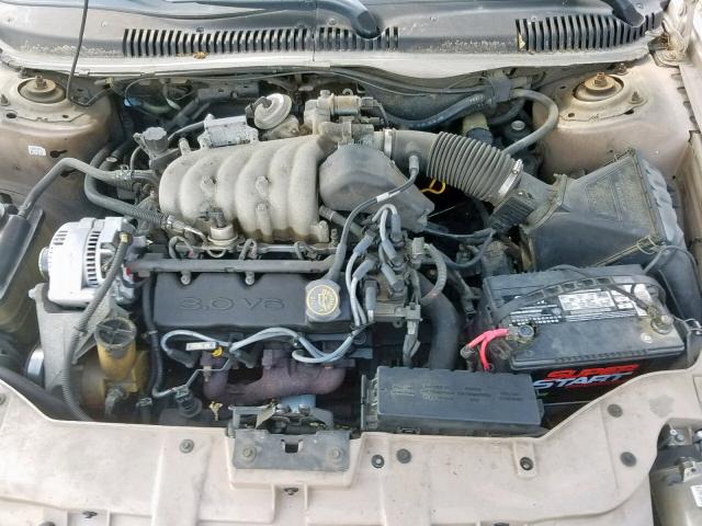 1FALP52UXVA300738 - 1997 FORD TAURUS GL BROWN photo 7