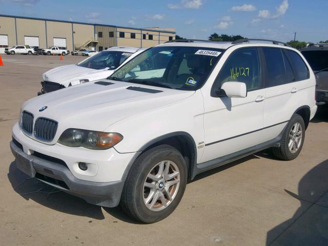 5UXFA13584LU26431 - 2004 BMW X5 3.0I WHITE photo 2