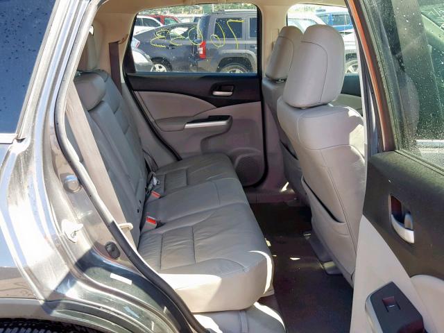 2HKRM4H73DH657226 - 2013 HONDA CR-V EXL GRAY photo 6