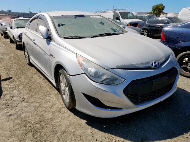 KMHEC4A4XDA050597 - 2013 HYUNDAI SONATA HYB SILVER photo 1