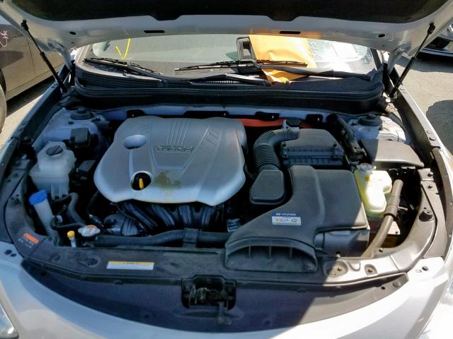 KMHEC4A4XDA050597 - 2013 HYUNDAI SONATA HYB SILVER photo 7