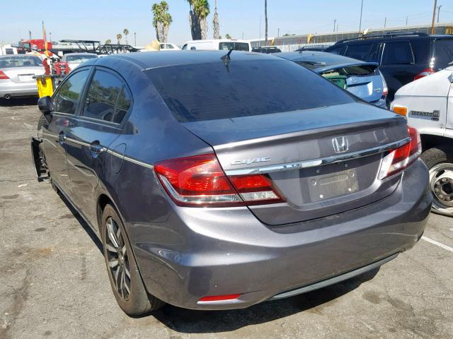 19XFB2F99FE219142 - 2015 HONDA CIVIC EXL 灰色 照片 3