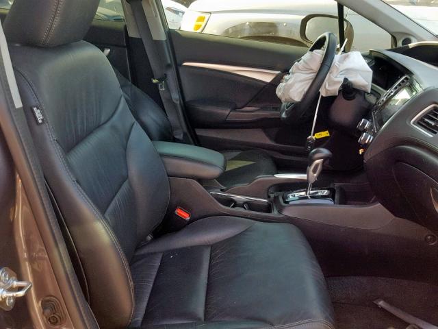 19XFB2F99FE219142 - 2015 HONDA CIVIC EXL 灰色 照片 5