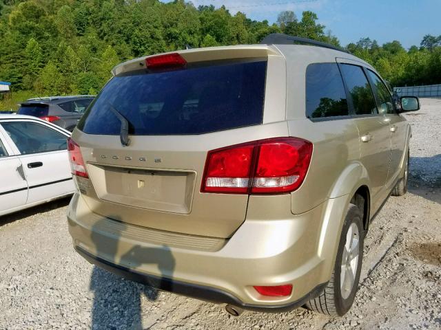 3D4PH1FG0BT565424 - 2011 DODGE JOURNEY MA GOLD photo 4