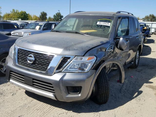 JN8AY2NC7H9506853 - 2017 NISSAN ARMADA SV GRAY photo 2