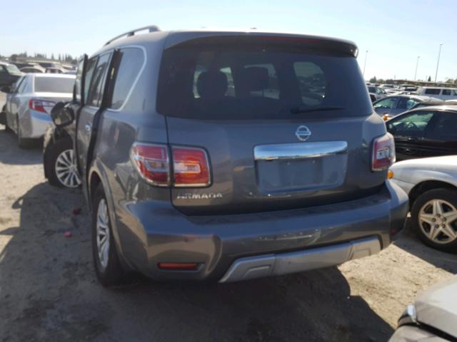 JN8AY2NC7H9506853 - 2017 NISSAN ARMADA SV GRAY photo 3