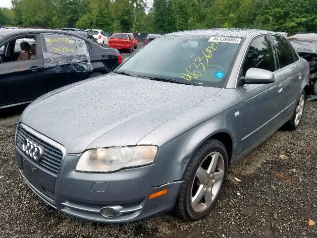 WAUDG68E25A482520 - 2005 AUDI A4 3.2 QUA GRAY photo 2