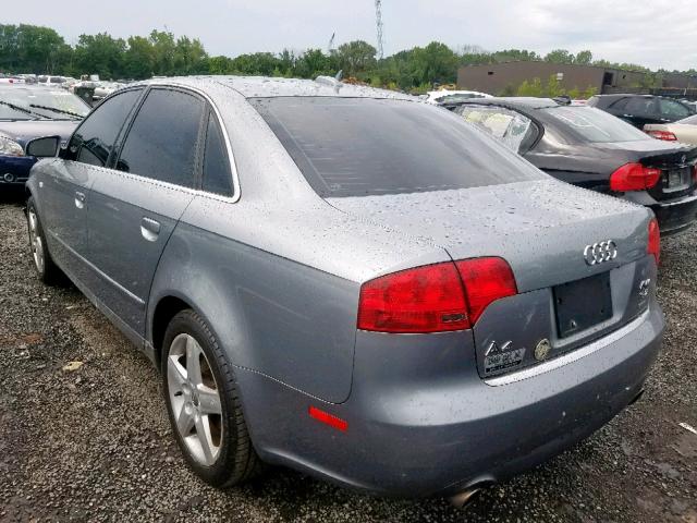 WAUDG68E25A482520 - 2005 AUDI A4 3.2 QUA GRAY photo 3